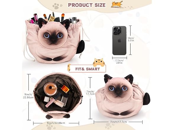 Drawstring Makeup Bag