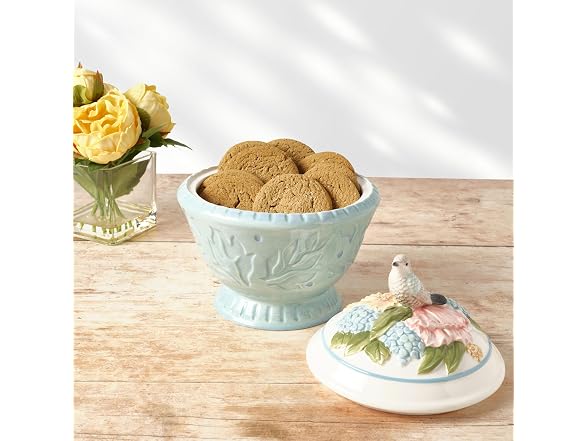 Fitz and Floyd Meadow Cookie Jar, 9 Inch