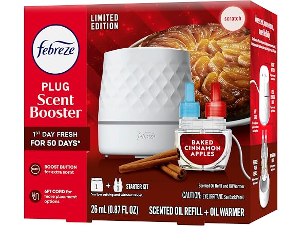 Febreze Plug Air Freshener Starter Kit Cinnamon
