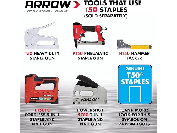 Arrow 508 Heavy Duty T50 1/2" Staples