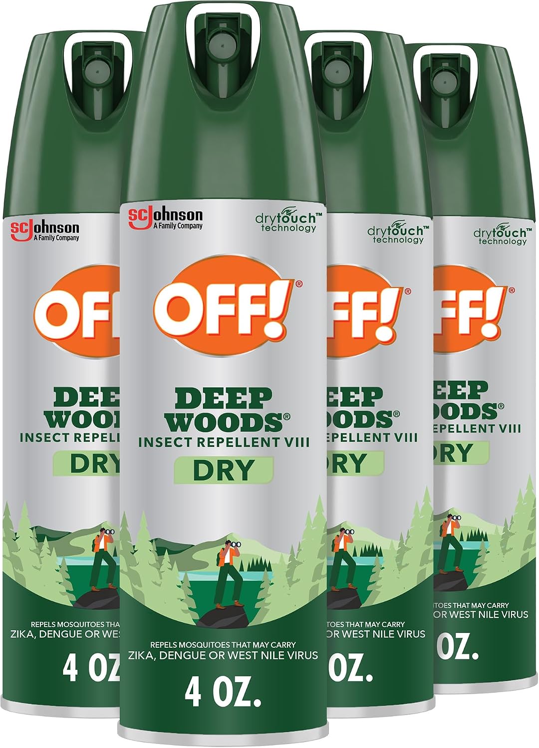 (4 Pack) OFF Deep Woods Insect Repellent 4 oz - Gallery 2