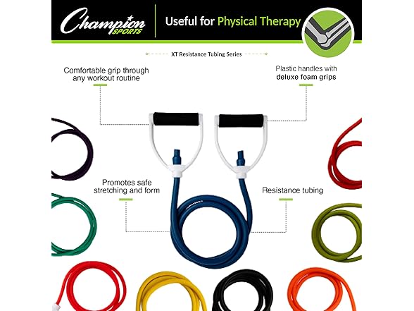 Champion Sports Resistance Tube Bands