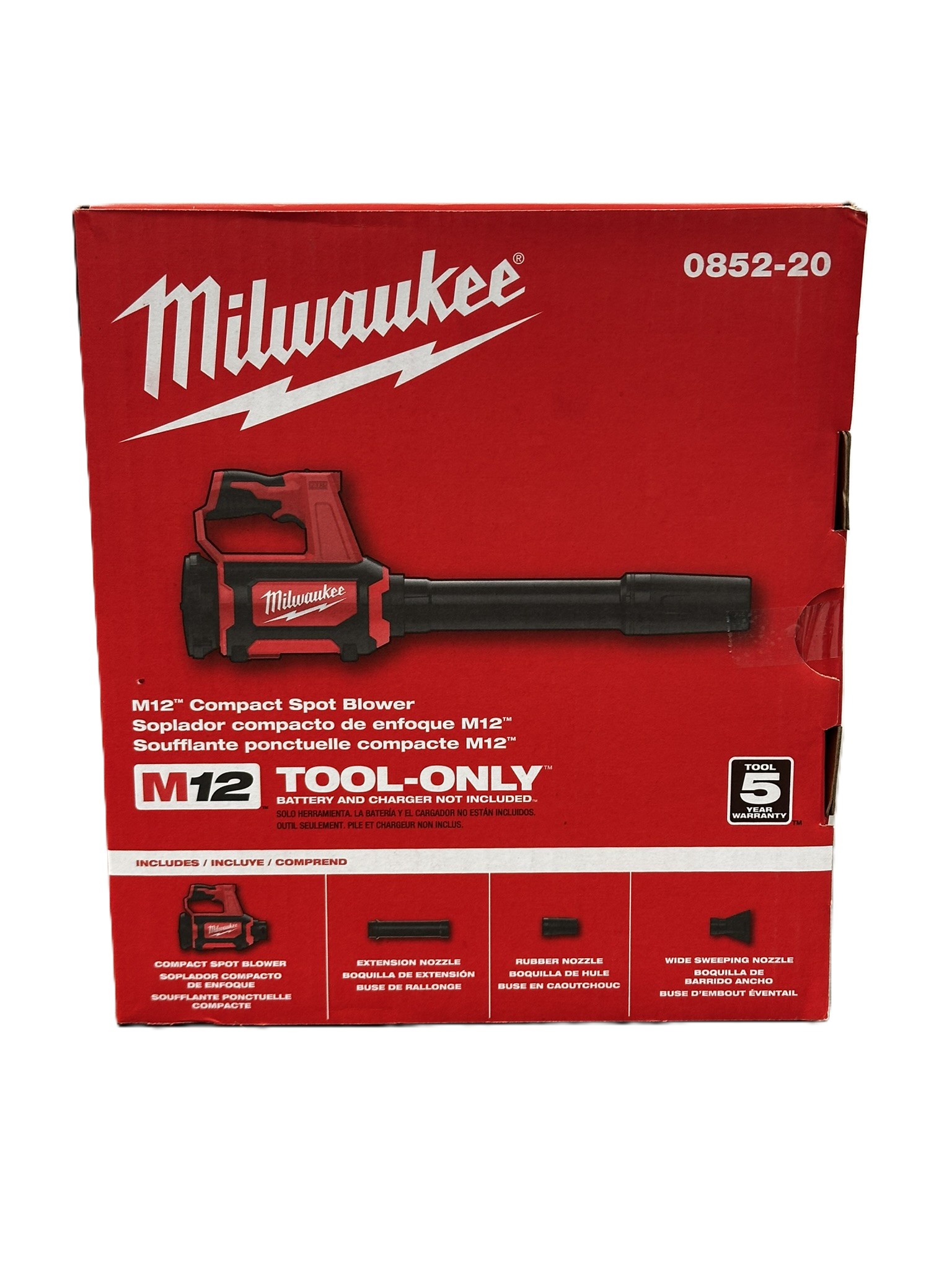 Milwaukee 0852-20 M12 Compact Spot Blower - Gallery 5