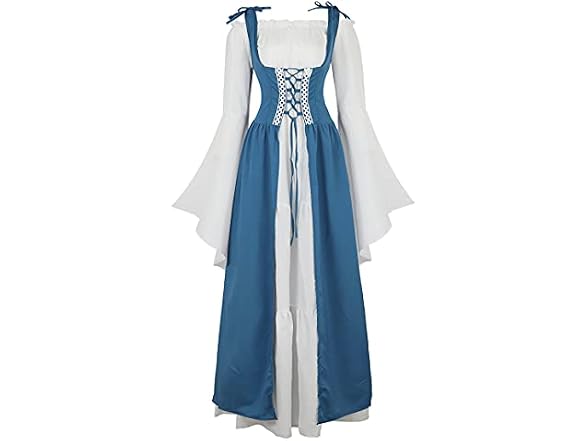 Zhitunemi Women's (XS) Renaissance Dresses Steel