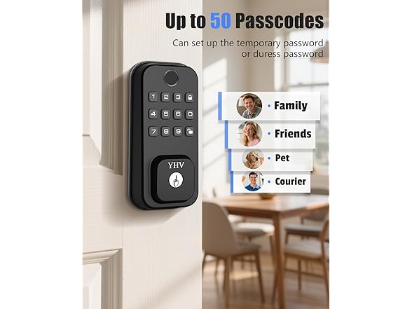 Smart Keyless Deadbolt Lock w/ WiFi