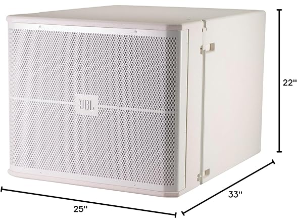 (NEW) JBL Professional Stage Subwoofer, White, 18" Powered