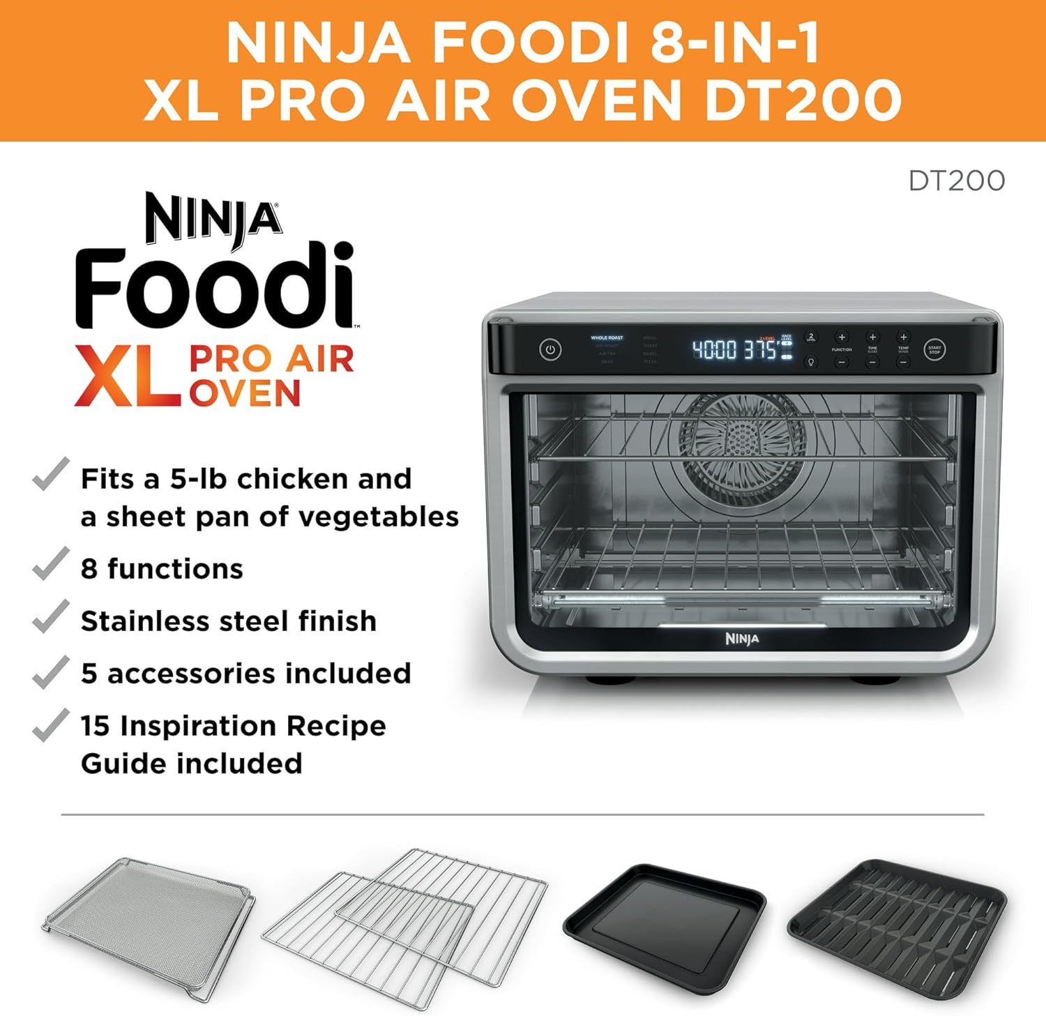Ninja DT200 Foodi Digital Air Fry Oven - Gallery 12