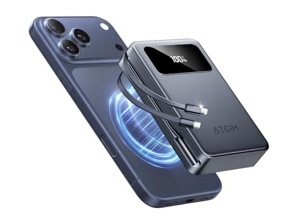 ATGIH 20000mAh Magnetic Wireless Power Bank