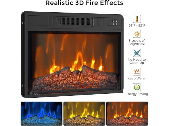 Takywep Takywep Fireplace & Remote Control