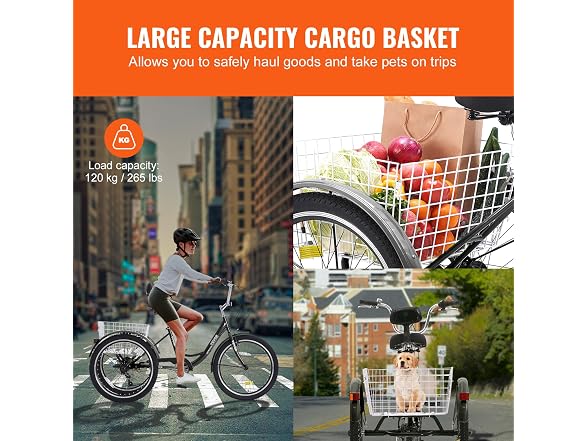 Adult Tricycles Bike, 7 Speed Adult Trikes