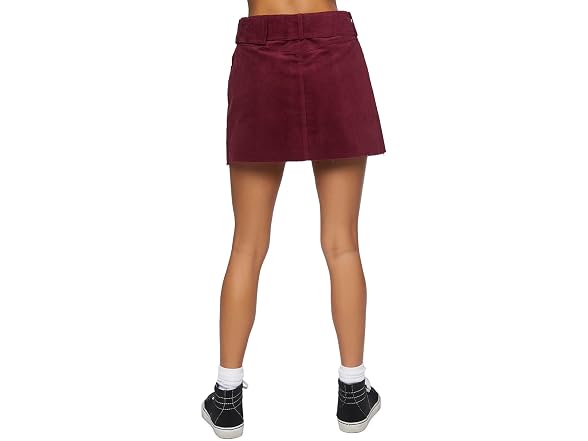 Forever 21 Women's (M) Belted Mini Skirt Merlot Me