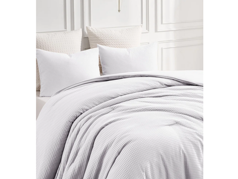 Kathy Ireland 2449 King Kathy Ireland 3 Pc Waffle Comforter 