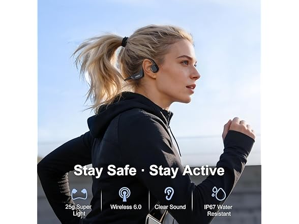 Bone Conduction Headphones Bluetooth 6.0