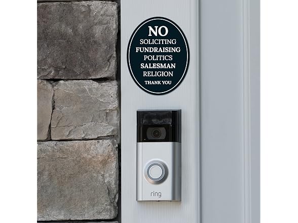 No Soliciting, ETC Sign