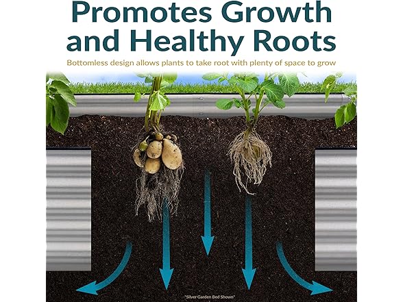 Sunnydaze 11.75" H Raised Metal Garden Bed, Woodgrain