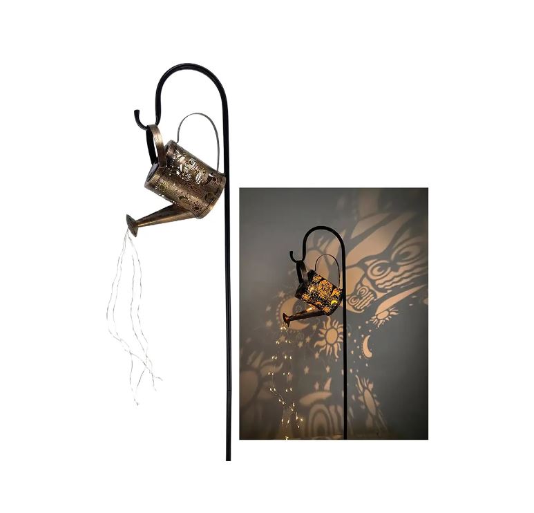 35.4" Solar Iron Water Can Stake - Gallery 2