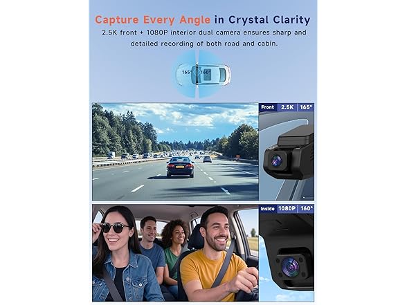 TUIFAC 2.5K+1080P Dual Camera