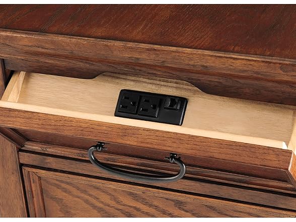 Ashley Woodboro Media End Table Brown