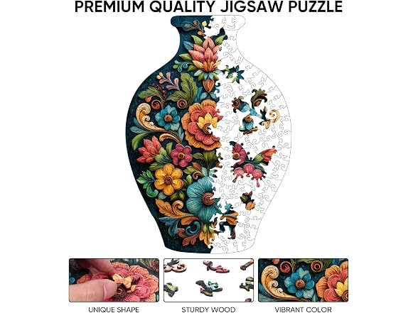 Ixfyloop Flower Wooden Puzzle 199Pcs