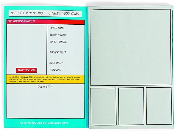 Fun Express Blank Comic Book for Kids Ages