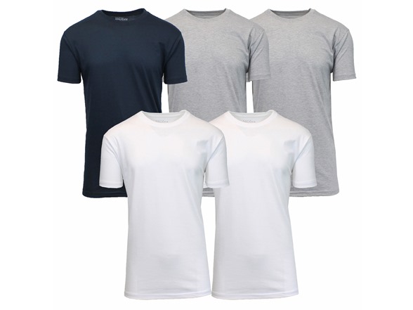 Navy x1 - Heather Grey x2 - White x2