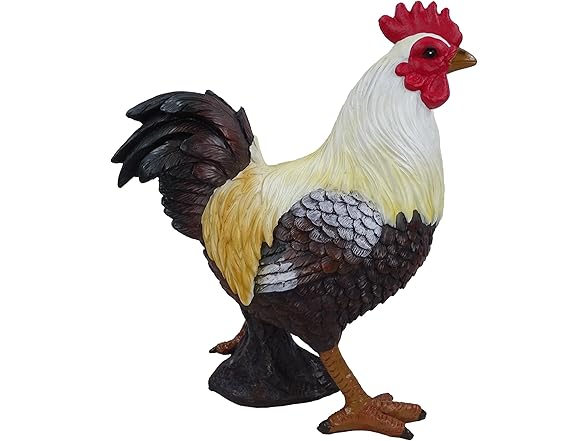 Alpine Rooster Statue 16"