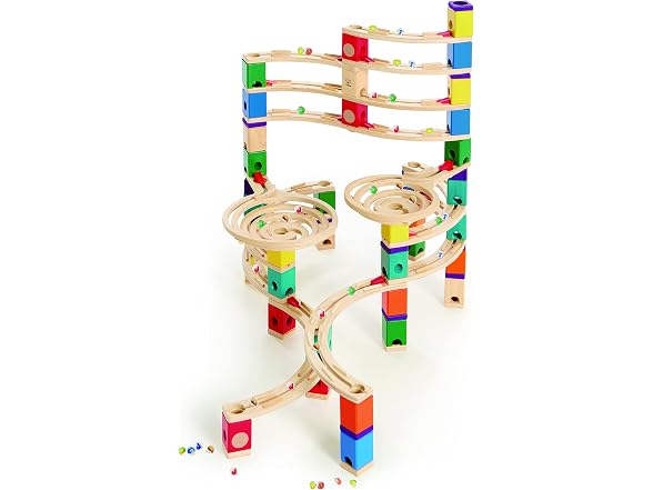 Hape Quadrilla Cyclone Wooden Marble Run Race Maze
