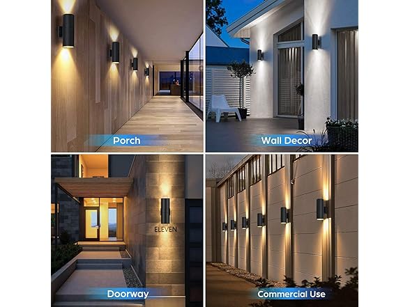 TOBUSA 4-Pack Up Down Wall Lights