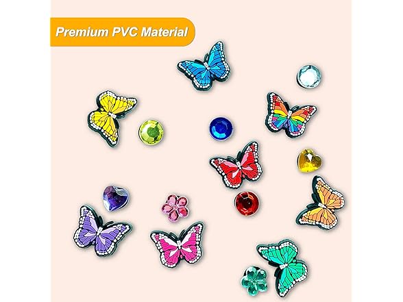 pocpockets Butterfly Shoe Decorations