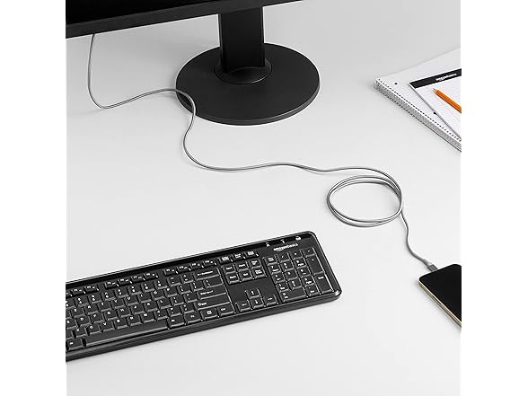 (2 PACK) AmazonBasics Braided USB-A to Lightning Charging Cable
