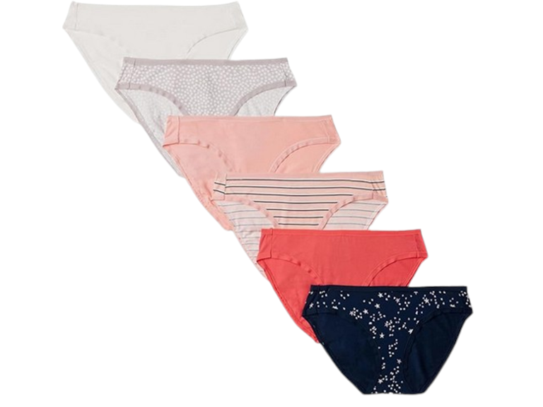 Amazon Essentials Women's Cotton Bikini Brief Underwear - 6Pk