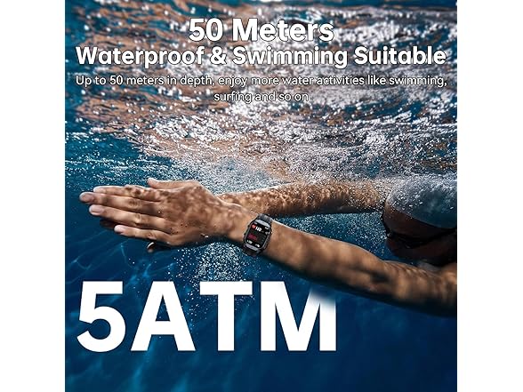 OUKITEL 1.96'' Fitness Smart Watch for Android/iPhone