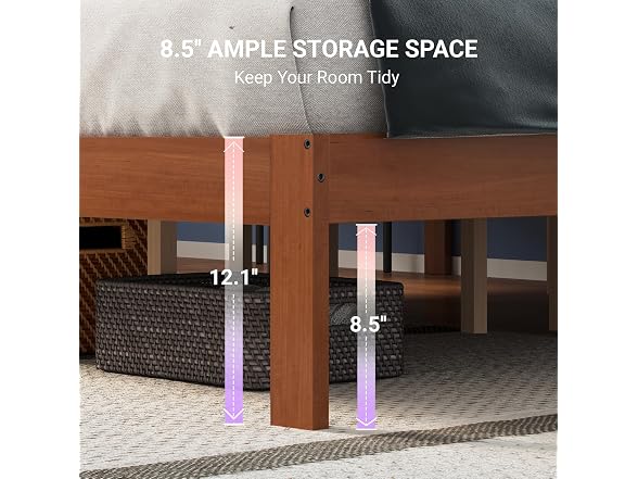 Avenco Solid Wood Platform Bed Frame Full