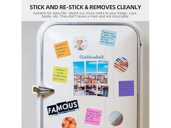 Qhou (8 Pads) Sticky Notes