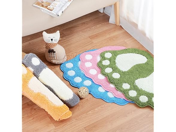 JIAN YA NA Non Slip Bath Toilet Mat Cute Big