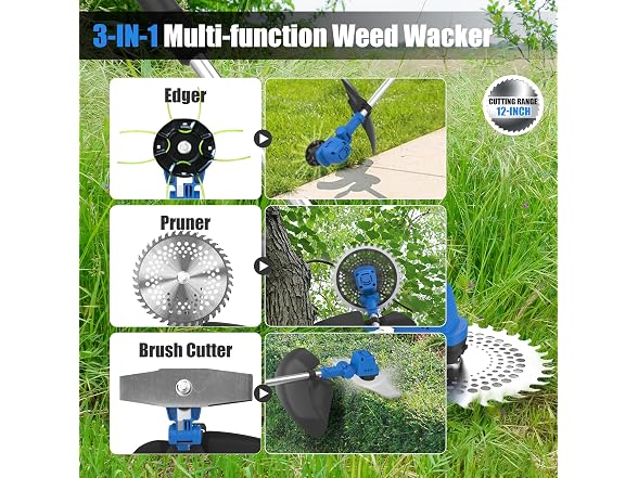 AZZUNO 21V Electric Weed Wacker