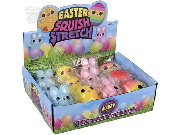 Easter Squish Stretch Assortment 2.75"-3.25"