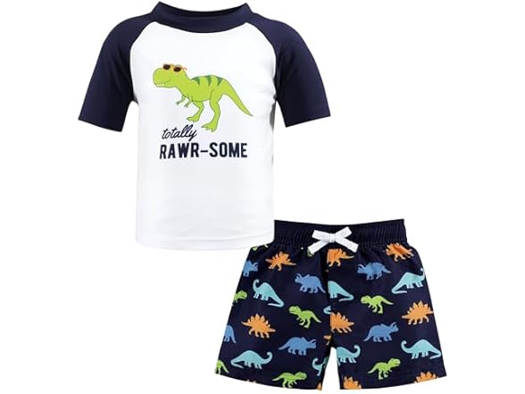 Hudson Baby Unisex Swim Rashguard Set