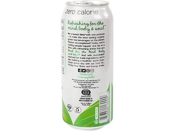 12PK Steaz Zero Calorie Raspberry Tea