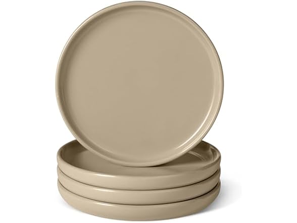 Amazon Basics Glazed Stoneware Salad Plates