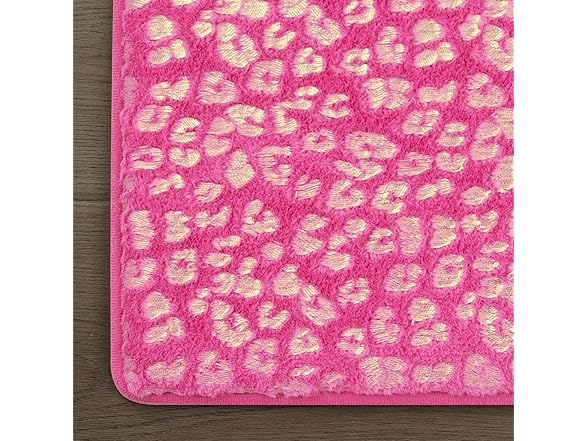 Juicy Couture Metallic Leopard Foil Print Area Rug