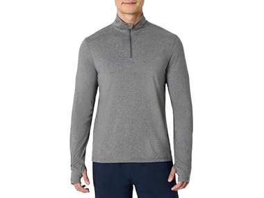 $8.99, Was $21.90, 58% Off! Amazon Essentials Mens Athletic 1/4 Zip Workout Top dealfomo
