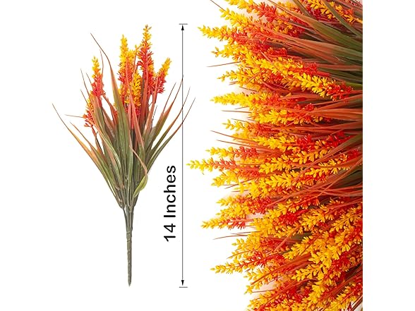 20 Bundles Artificial Plants (Fall Red)