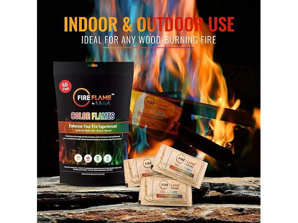 Fireflame Color Changing Packets 60Pk