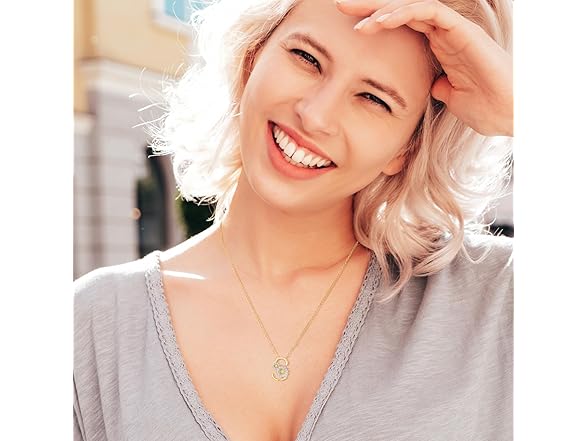 Gold Initial C Necklace