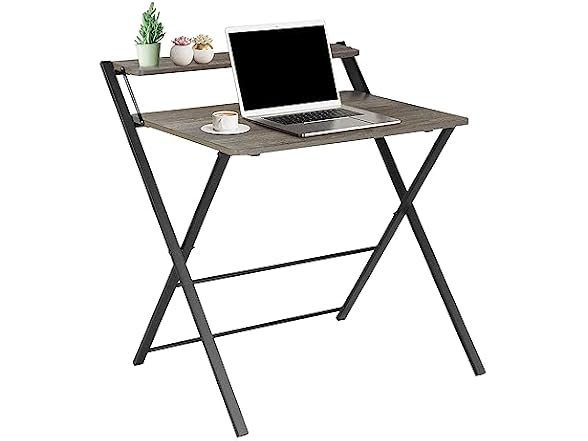 Folding Desk Foldable Table Space Saving Computer Table