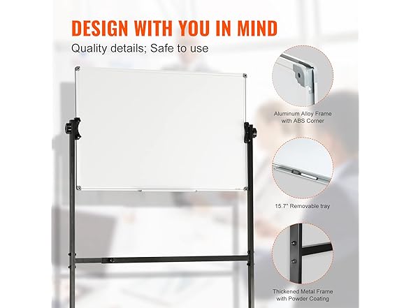VEVOR Rolling Magnetic Whiteboard