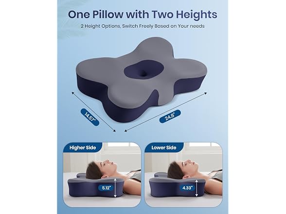 FAIORD Cervical Pillow Dark Grey
