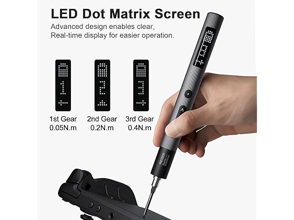 Precision Electric Screwdriver Set with LED Screen