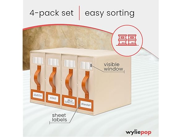 Wyliepop 4-Pack Premium Bed Sheet